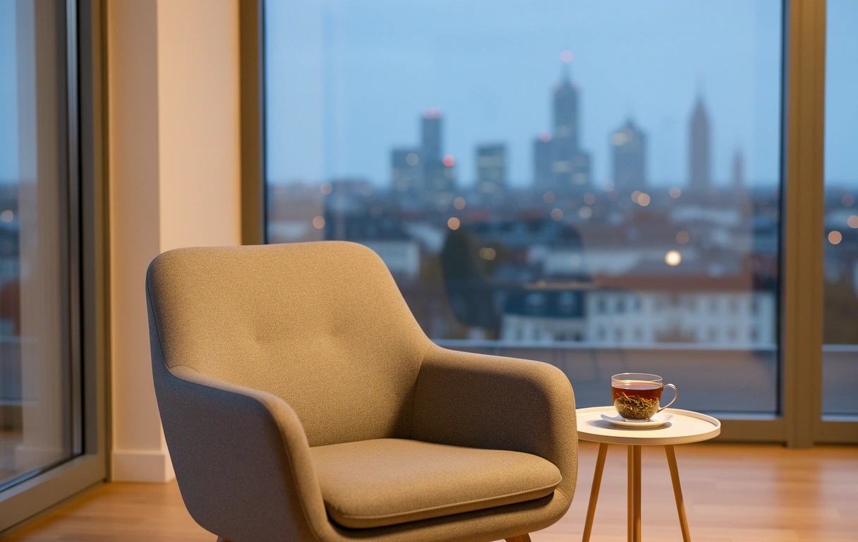 Ruhige Abendstimmung in Frankfurt